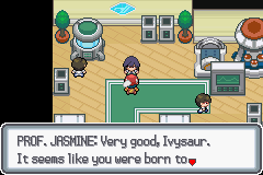 Pokémon Light Platinum профессор Жасмин