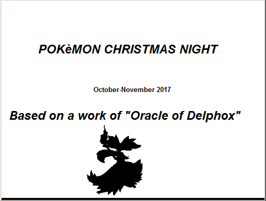 Pokémon Christmas Night заставка