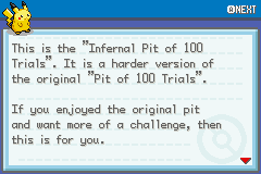 Pokémon Infernal Pit of 100 Trials 2