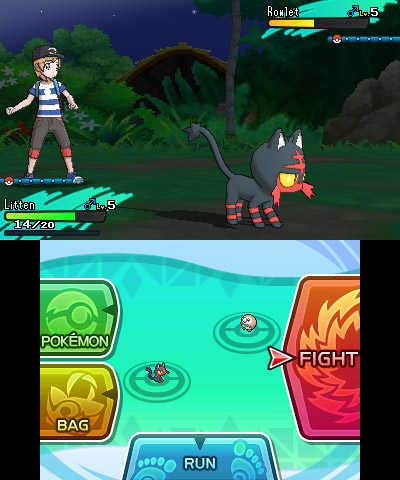 Битва в Pokémon Moon