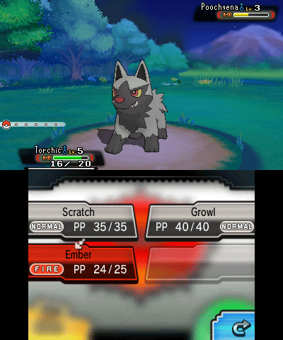 Первый бой в Pokémon Omega Ruby