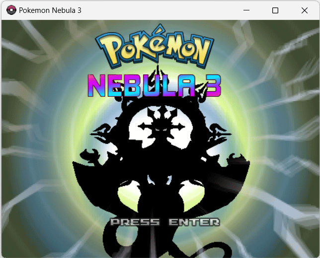 Pokémon Nebula 3 начальный экран