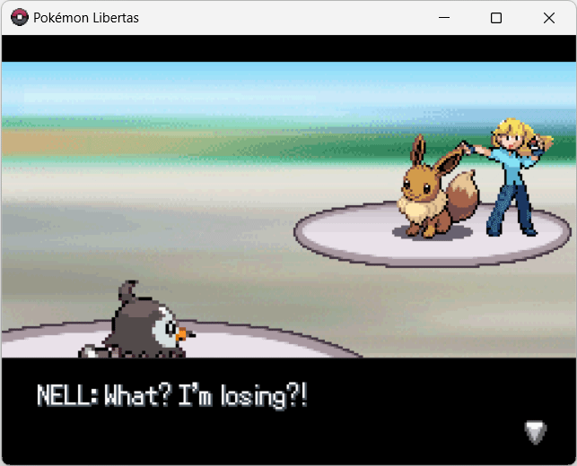 Pokémon Libertas Кат-сцена в бою