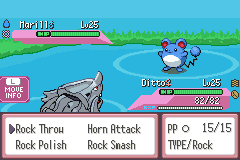 Сцена битвы в PokéTransform