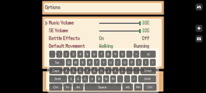 Вызов виртуальной клавиатуры в JoiPlay