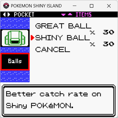 Pokemon Shiny Island новые болы