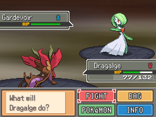 Экран сражения в Tower of Ashes