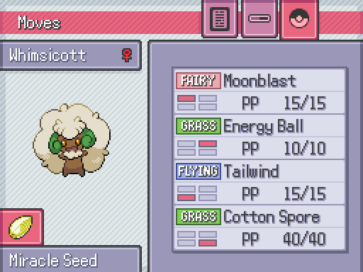 Атаки покемона