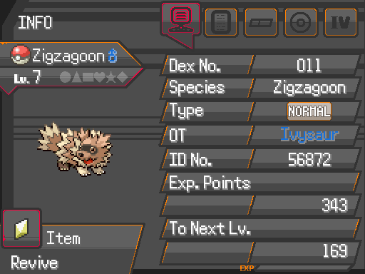 Досье покемона