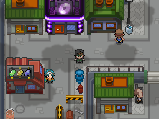 Вид города в Pokémon Dark Horizon