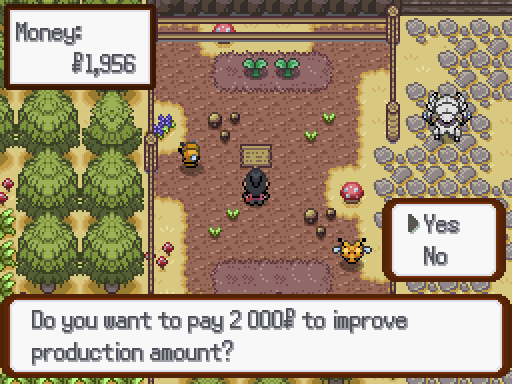 Улучшение фермы в Pokémon FarmVille