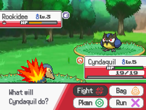 Экран поединка