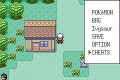 Меню в Moemon Emerald Vanilla+