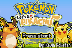 Pokémon Let's Go Pikachu GBA